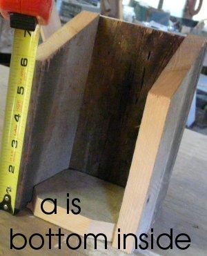 A side view with the bottom exposed, notice gaps for ventilation.