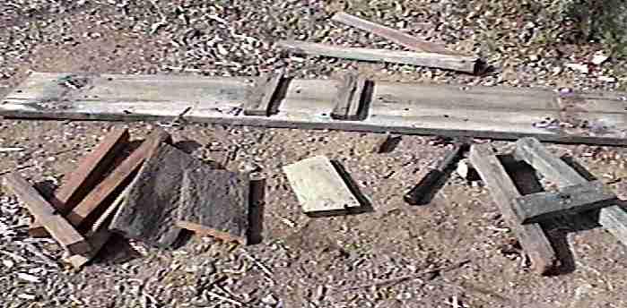 Junk wood can make a cute little bench.
