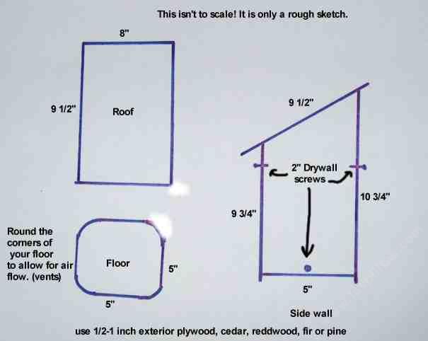 bluebird house dimensions