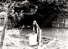 Celeste in the San Luis Obispo garden in 1978 - grid24_6
