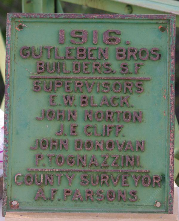 The Salinas Bridge Plaque for Las Pilitas rd.  - grid24_12