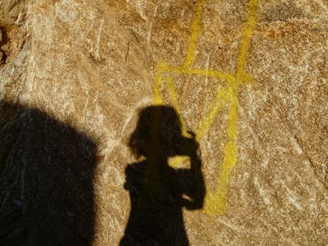 Five year old taking self portrait. - grid24_12