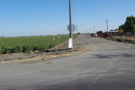 Driving on a back road between Riverdale and Hhuron. - grid24_12