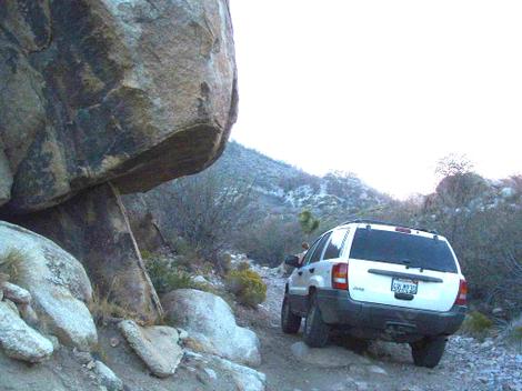 This 'road' dropped down to a motorcycle trail in a hundred feet or so. - grid24_12