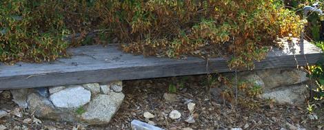 homemade bench with rock bases - grid24_12 homemade bench with rock bases - grid24_12